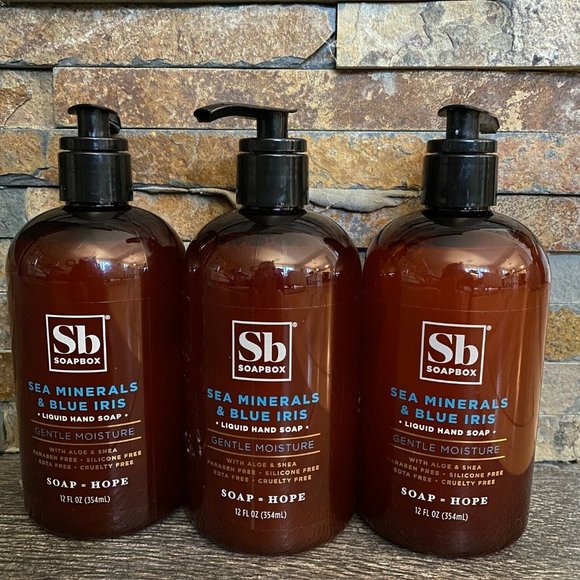 3-Sb Soapbox Sea Minerals & Blue Luxury Hand Soap - Picture 1 of 1